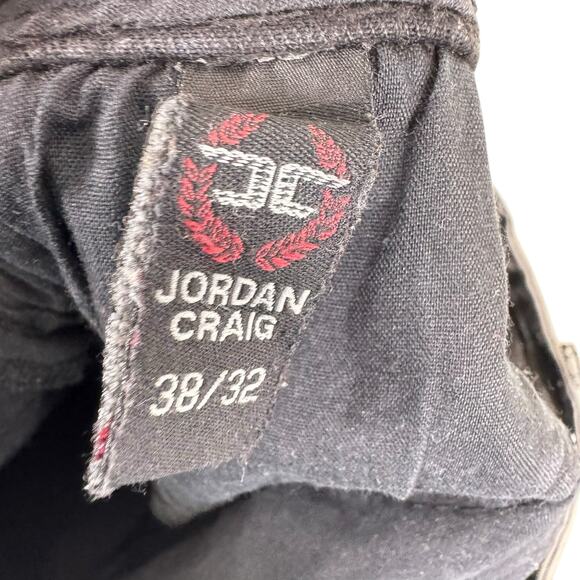 Jordan Craig Legacy Edition Side Stripe Black Acid Paint Splatter Jeans 38 x 32 - Picture 9 of 10